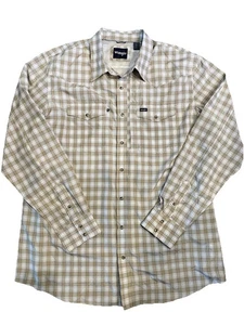 Men’s Wranger Long Sleeve Shirt Snap Button Tall 2x Breathable Lightweight XXL - Picture 1 of 5