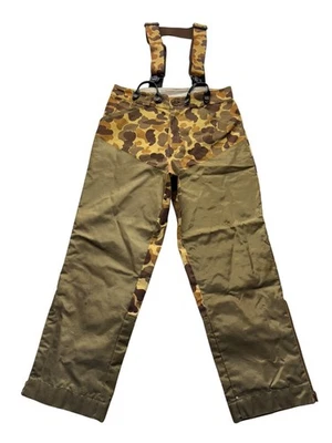 Game Winner Camouflage Hunting Pants With Suspenders Zippered Leg #9462 - Image 1 of 4
