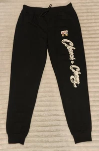 Cheech & Chong Mens Black Jogger Tapered Sweatpants-Elastic Waist Band-MediumNEW - Picture 1 of 5
