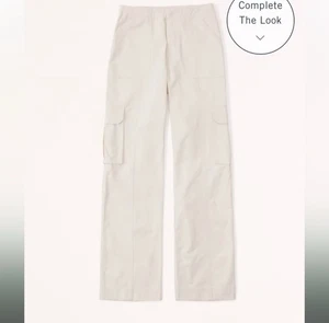 Pantalones cargo relajados Abercrombie And Fitch color crema tostado talla 29/8 CORTOS ropa de calle - Imagen 1 de 4