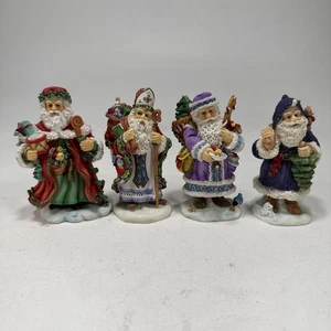 Vintage Bronson Collectibles Old World Santas Set 4 1994 1995 Katharine Stevenson - Bild 1 von 14