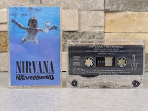 Nirvana Cassette Tape Nevermind 1991 Geffen Records Kurt Cobain Tested Working - Picture 1 of 7