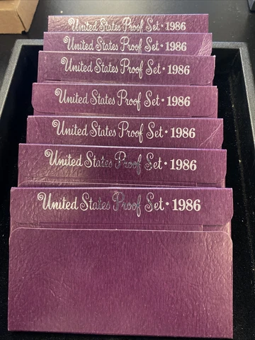 1986 US Mint Proof Set Cover