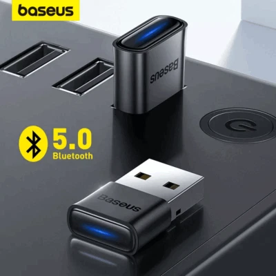 Baseus Bluetooth Adapter USB Stick Dongle 5.0 PC für Windows 10 Win XP 7 11 Nano