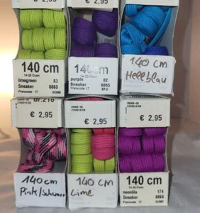Schnürsenkel 140cm Flach Sneaker Laces Schuhbänder Schuhsenkel Bunt Breit - Bild 1 von 8