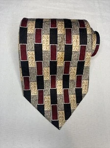 Pierre Cardin Tie Silk Gold Red All Silk Necktie - Picture 1 of 6