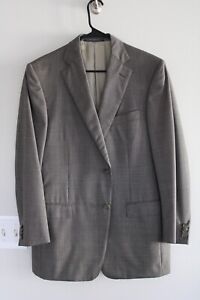 BLACK & TAN NAILHEAD ERMENEGILDO ZEGNA SPORT COAT sz 42R blazer / suit jacket