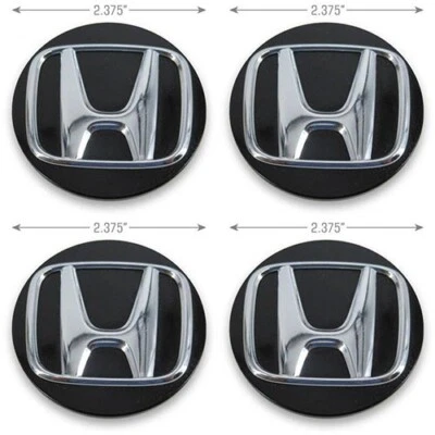 Honda Accord Civic CR-V HR-V Black OEM 19" Wheel Center Cap 64124 44732-TVA-A - Image 1 of 2