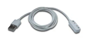 SYSTEM-S USB 2.0 Cable 100 CM Charging for Xplora X6 Play Smart Watch IN White - Zdjęcie 1 z 4