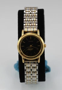 Pulsar Reloj de Mujer Plata Oro Acero Inoxidable Agua Res Batería Negro Cuarzo - Imagen 1 de 6