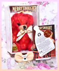 Merrythought Cheeky Fire Glow Red 6" Micro Mohair Teddy Bear Limited 238/500