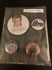 David Bowie Pin Back Buttons Set Of 4 (pack #2)