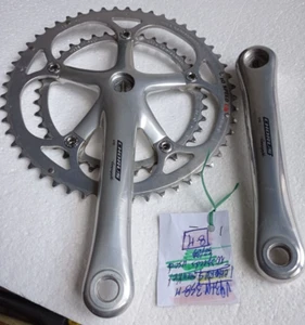 CAMPAGNOLO CHORUS CRANKSET 10 SPEEDS 52/39 GOOD STATE GUARNITURA BICI VINTAGE - Picture 1 of 4