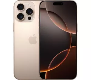 NEW Apple iPhone 16 Pro Max 256GB 5G SIM-Free 6.9" Smartphone - Desert Titanium - Picture 1 of 6