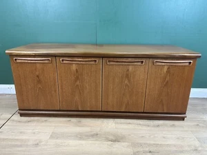 Retro Vintage Mid Century Teak Low Sideboard By Meredew Furniture-Courier  - Picture 1 of 5