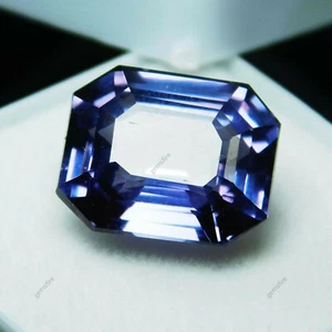 Alexandrite 10.00 Ct NATURAL Color-Change Emerald Shape CERTIFIED Loose Gemstone - Picture 1 of 7