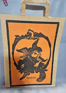 Bolsa de papel de bruja de Halloween Dierberg's Grocery asas truco o trato de colección - Imagen 1 de 6