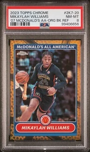2023 Topps Chrome McDonalds MIKAYLAH WILLIAMS 07 Orange Basketball /25 PSA 8 - Picture 1 of 2
