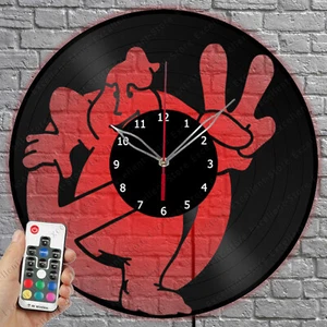 LED Vinyl Uhr Ghostbusters Licht Vinyl Schallplatte Wanduhr Wohndeko 1126 - Bild 1 von 11