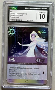 Disney Lorcana Elsa Gloves Off 19/P1 Disney 100 PROMO FOIL CGC 10 Gem Mint - Picture 1 of 2