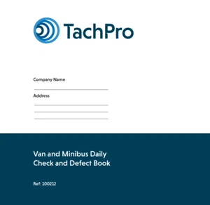 TACHPRO VAN & MINIBUS DAILY CHECK & DEFECT BOOK 100212 50 SEITEN X 5 - Bild 1 von 7