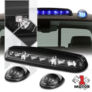 3Pcs Black Housing [Blue LED] Cab Roof Running Light for 02-07 Silverado/Sierra - Picture 1 of 2