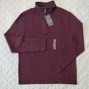 Van Heusen Men's Flex Stretch Classic Fit 1/4 Zip Long Sleeve Pullover Size S - Picture 1 of 11