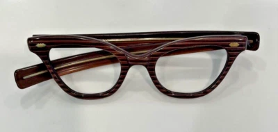 Женские коричневые овальные очки 42x20 5,5 прямой храм винтажные Liberty оптические - Изображение 1 из 4