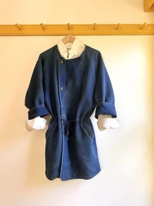 HAI SPORTING GEAR by ISSEY MIYAKE Vintage Años 80 Indigo Denim Anorak Chaqueta Unisex - Imagen 1 de 9