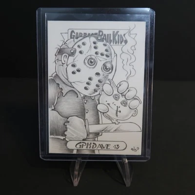 2013 GARBAGE PAIL KIDS SKETCH CARD CUSTOM DECAPITATION MASON 8/20 DAVE DIABILA - Image 1 of 4