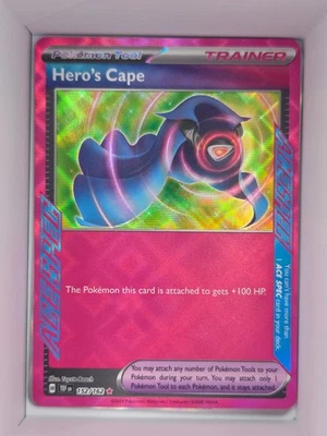 Pokemon TCG Hero's Cape 152/162 Temporal Forces Ace Spec Trainer Near Mint - Image 1 of 2