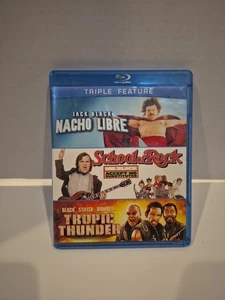 Jack Black: Triple Feature Blu-ray Set Nacho Libre School of Rock Tropic Thunder - Imagen 1 de 4