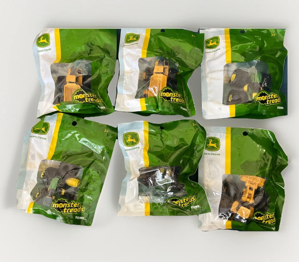 (6) John Deere Mini Monster Treads Dump Truck Toy 2018 TOMY New Sealed LP68850 - Image 1 of 4