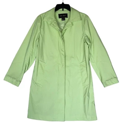 FUDA дождевик S лайм зеленый маленький Тренч минималистский открытый - Изображение 1 из 4