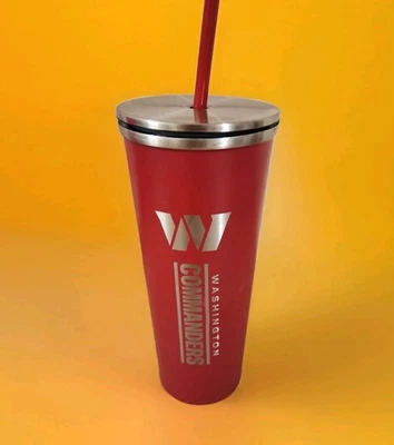 Washington Commanders NFL 24oz Tumbler With Lid & Straw - Image 1 of 4
