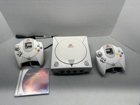 Sega Dreamcast HKT-3020 Console W/  2 Controllers - Powers On, Untested, W/game