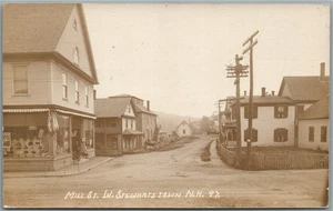 W. STEWARTSTOWN NH MILL STREET ANTIKE ECHTFOTO POSTKARTE RPPC - Bild 1 von 2
