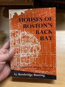 1982 Houses Of Boston's Back Bay by Bainbridge Bunting Architecture PB Book (P5) - Imagen 1 de 21