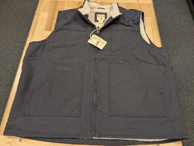 RedHead Sherpa Lined Canvas Work Vest Men's 2XL Gray - Image 1 of 4
