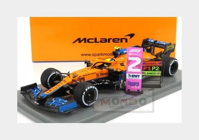 1:43 SPARK Mclaren F1 Mcl35L #4 2Nd Italy Gp 2021 Lando Norris S7690 - Immagine 1 di 2