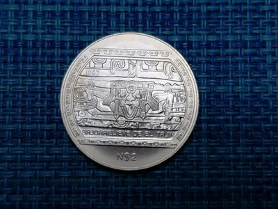 🇲🇽 Mexico Mo 2 Neuvo Pesos Silver Coin 1993 0.999 KM-568  112625-19 - Image 1 of 2