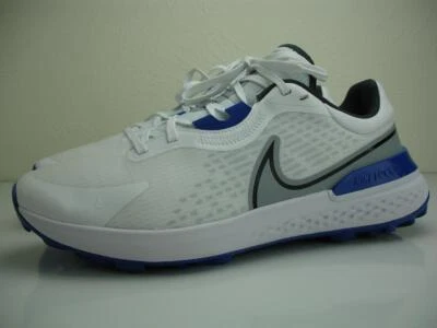 Men's 11.5 Nike 2023 React Infinity Pro 2 DJ5593-104 White Game Royal Golf Shoes - Image 1 of 4
