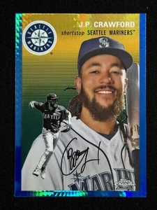 2023 Topps cromo platino aniversario #398 J.P. Crawford refractor prisma azul - Imagen 1 de 2