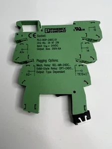 PHOENIX CONTACT TERMINAL BLOCK PLC-BSP-24DC/21 24V - Picture 1 of 6