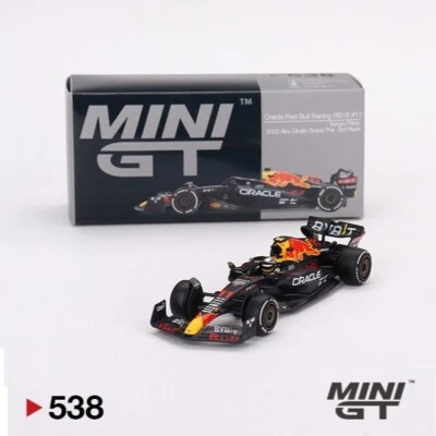 MINI GT 1:64 538 Oracle Red Bull Racing RB18 #11 Sergio Pérez 2022 Abu Dhabi 3rd - Image 1 of 4