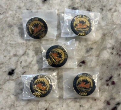 Vintage 2000 Subway Series New York Mets Amazin’ Again Label Pin Lot of 5 NEW - Image 1 of 4