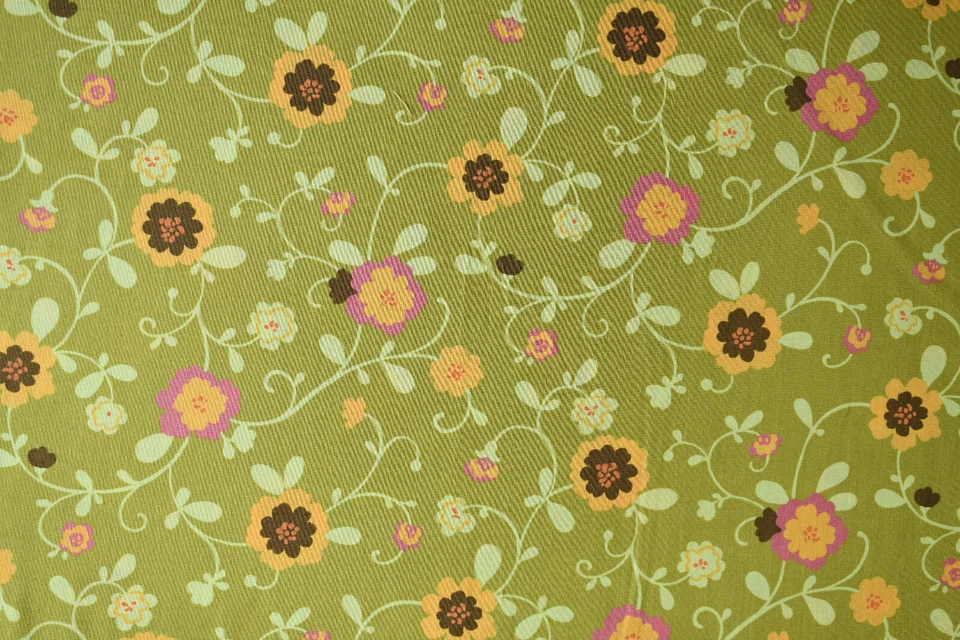 Freebird by MoMo for Moda Fabrics 2.5 yds yd Green Floral Pattern 32241-14 - Image 1 of 1