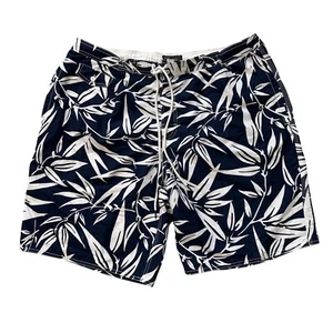 St. John's Bay Swim Trunks Floral Print Drawstring Closure Mens XXL - Picture 1 of 9