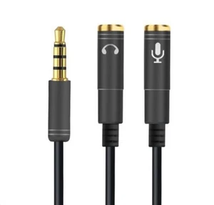 Adapter für Stereo Kopfhörer mit Mikrofon für Usarli Mit Notebook Und Smartphone - Bild 1 von 2