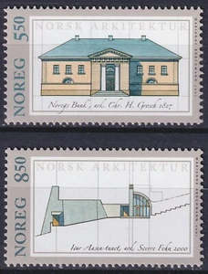 NORWAY . 2001 Norwegian Architecture (1296-97) . Mint Never Hinged - Picture 1 of 1